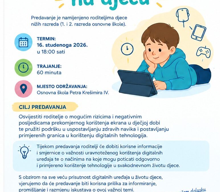DVIJE VAŽNE  RADIONICE ZA RODITELJE ODRŽAVAJU SE U NAŠOJ ŠKOLI